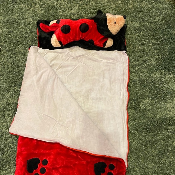 Kids Lady bug plush sleeping bag - Picture 2 of 15